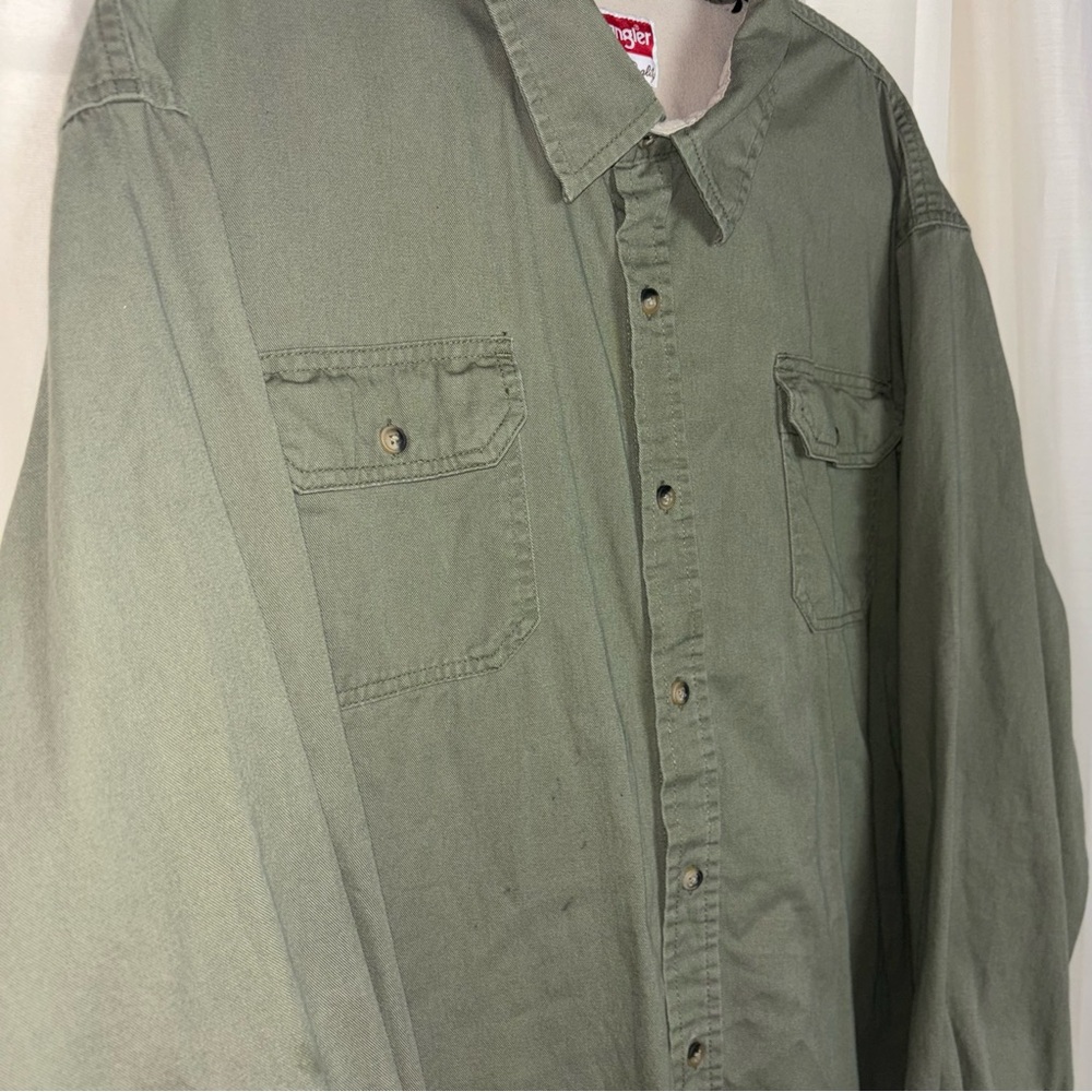 Wrangler Premium Authentics Work Button Down Shirt - image 3